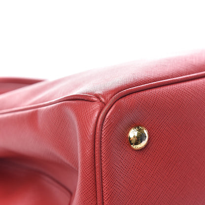 Prada Saffiano Large Galleria Double Zip Tote Fuoco 7 of 19