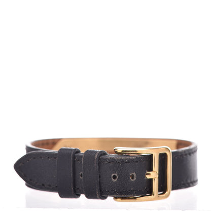 Hermes Stainless Steel Barenia 20mm Kelly Cadena Double Tour Quartz Watch Noir 3 of 7