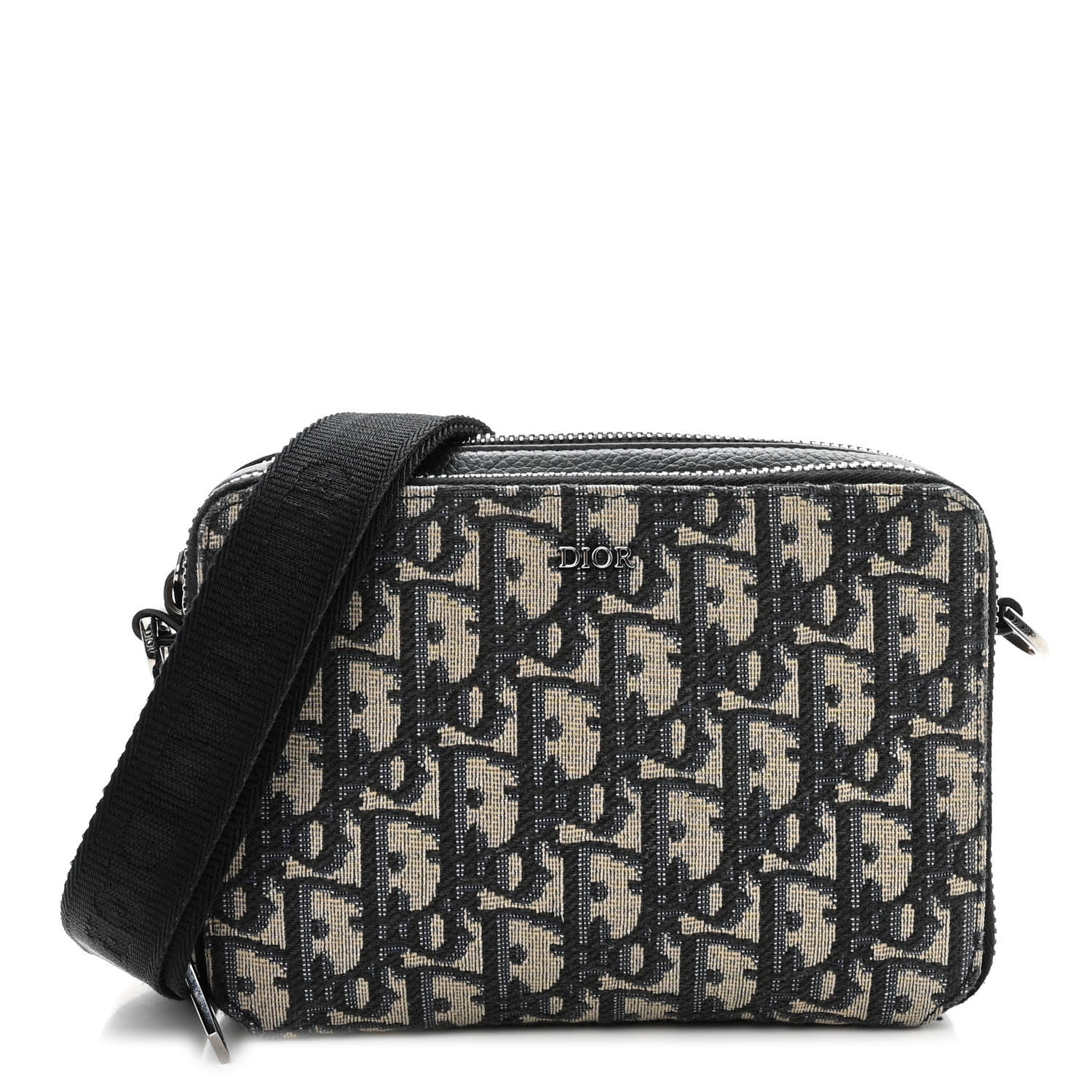Christian Dior Oblique Pouch Navy Blue 1 of 10