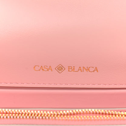 Bulgari X CASABLANCA Soft Grain Calfskin Mosaic Printed Serpenti Forever Top Handle Dusty Pink Multicolor 6 of 11