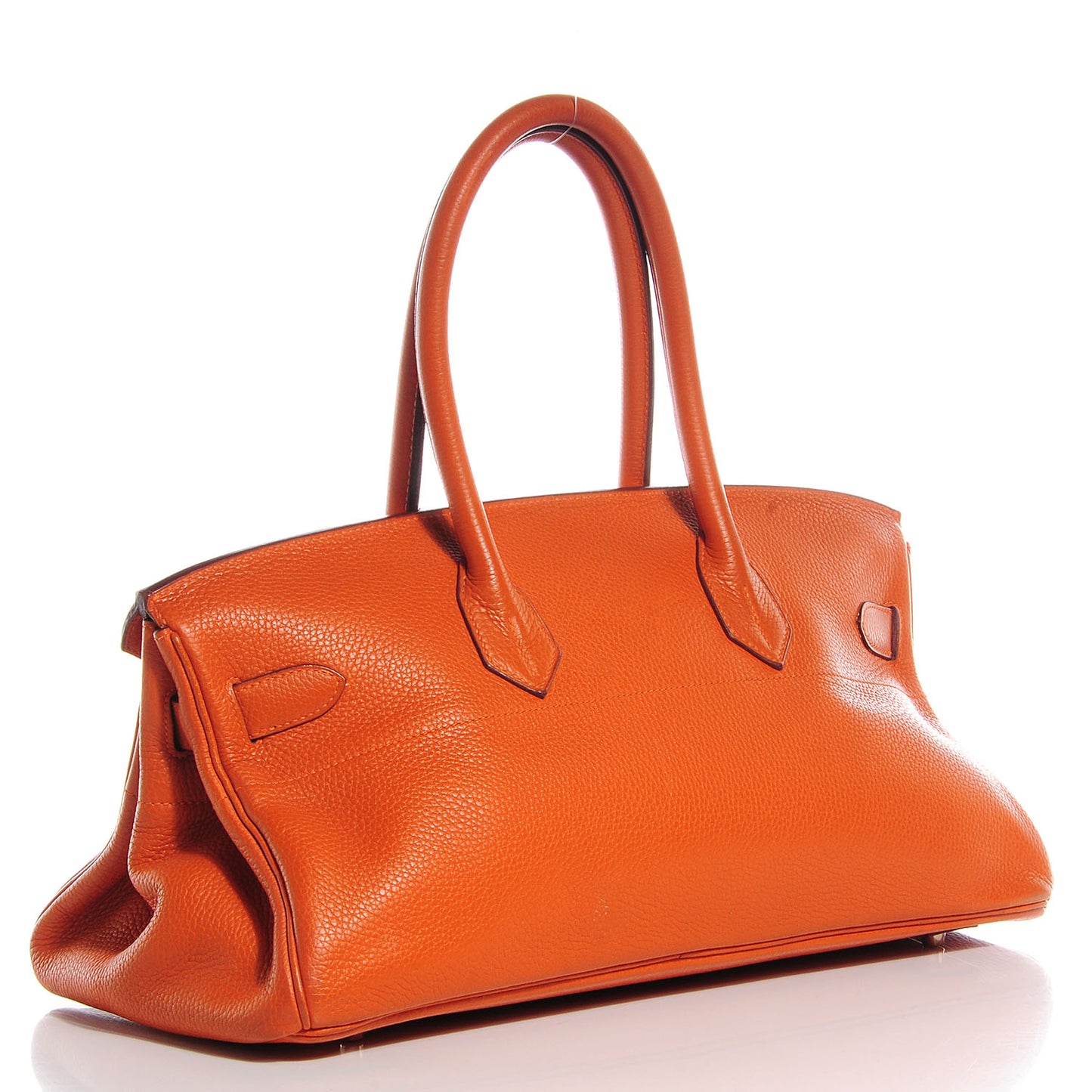 Taurillon Clemence JPG Birkin 42 Orange