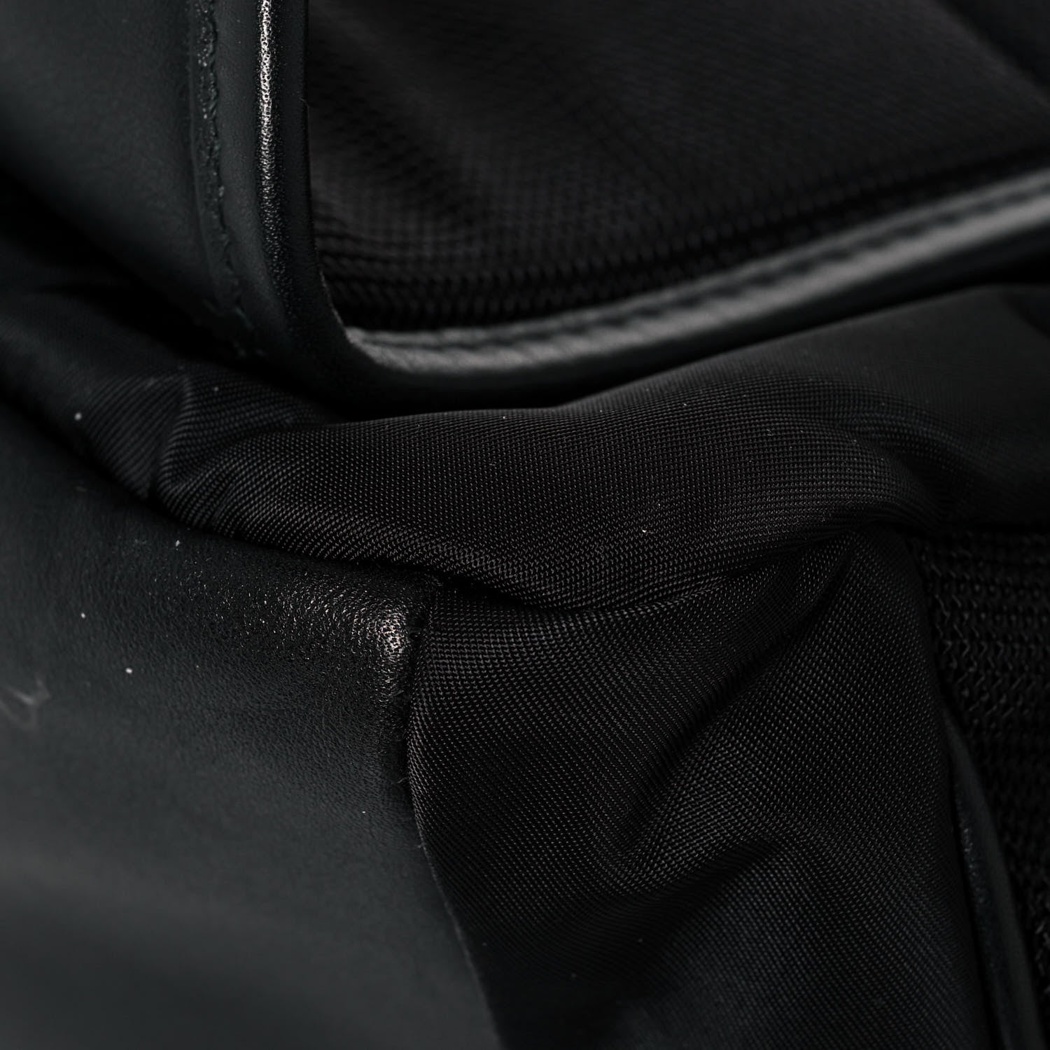 Burberry Lambskin Nylon Medium Leo Sling Bag Black 10 of 11