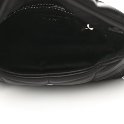 Saint Laurent Lambskin Quilted Toy Loulou Puffer Monogram Chain Satchel Black 5 of 11