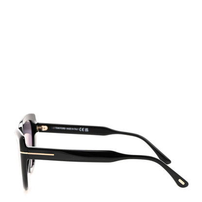 Tom Ford Acetate Anya Cat Eye Sunglasses TF762 Black 3 of 8