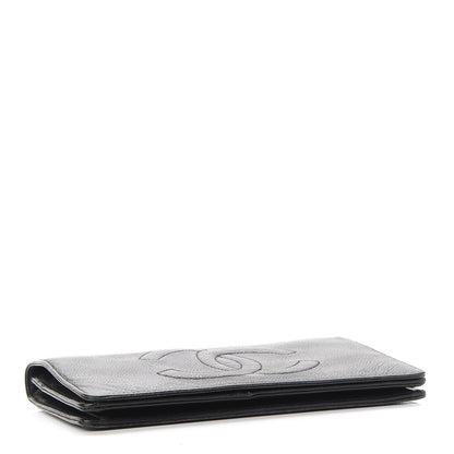 Chanel Caviar Timeless CC Wallet On Chain WOC Black 4 of 13