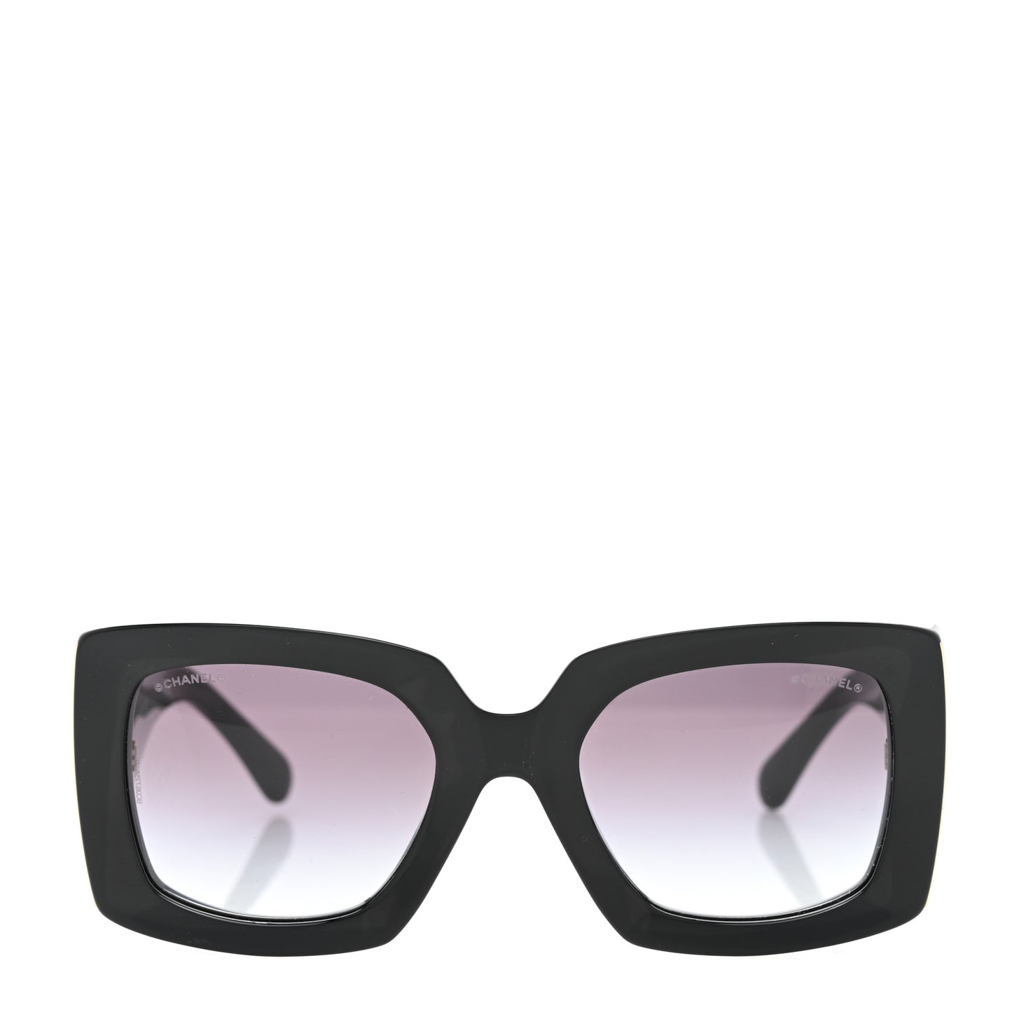 Acetate Rectangle Sunglasses 5435 Black