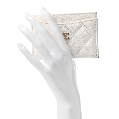 Chanel Caviar Quilted Card Holder White 2 of 12
