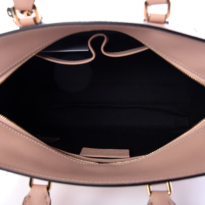Alexander McQueen Pebbled Calfskin Small Skull Padlock Zip Around Tote Boudoir 5 of 9