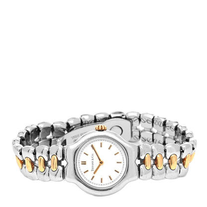 Tiffany Stainless Steel 18K Yellow Gold 24mm Tesoro Quartz Watch 2 of 4