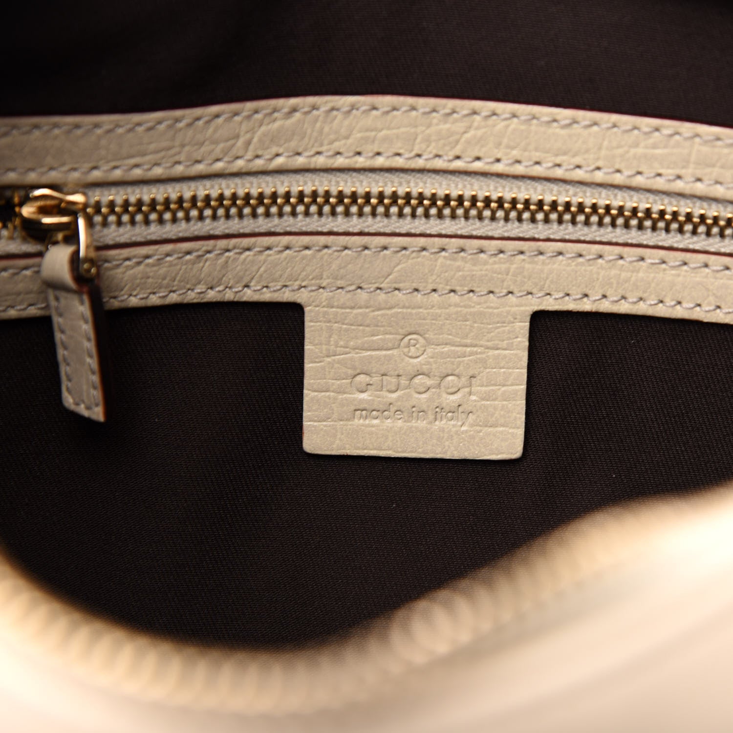 Gucci Calfskin Medium Horsebit Chain Hobo White 6 of 10