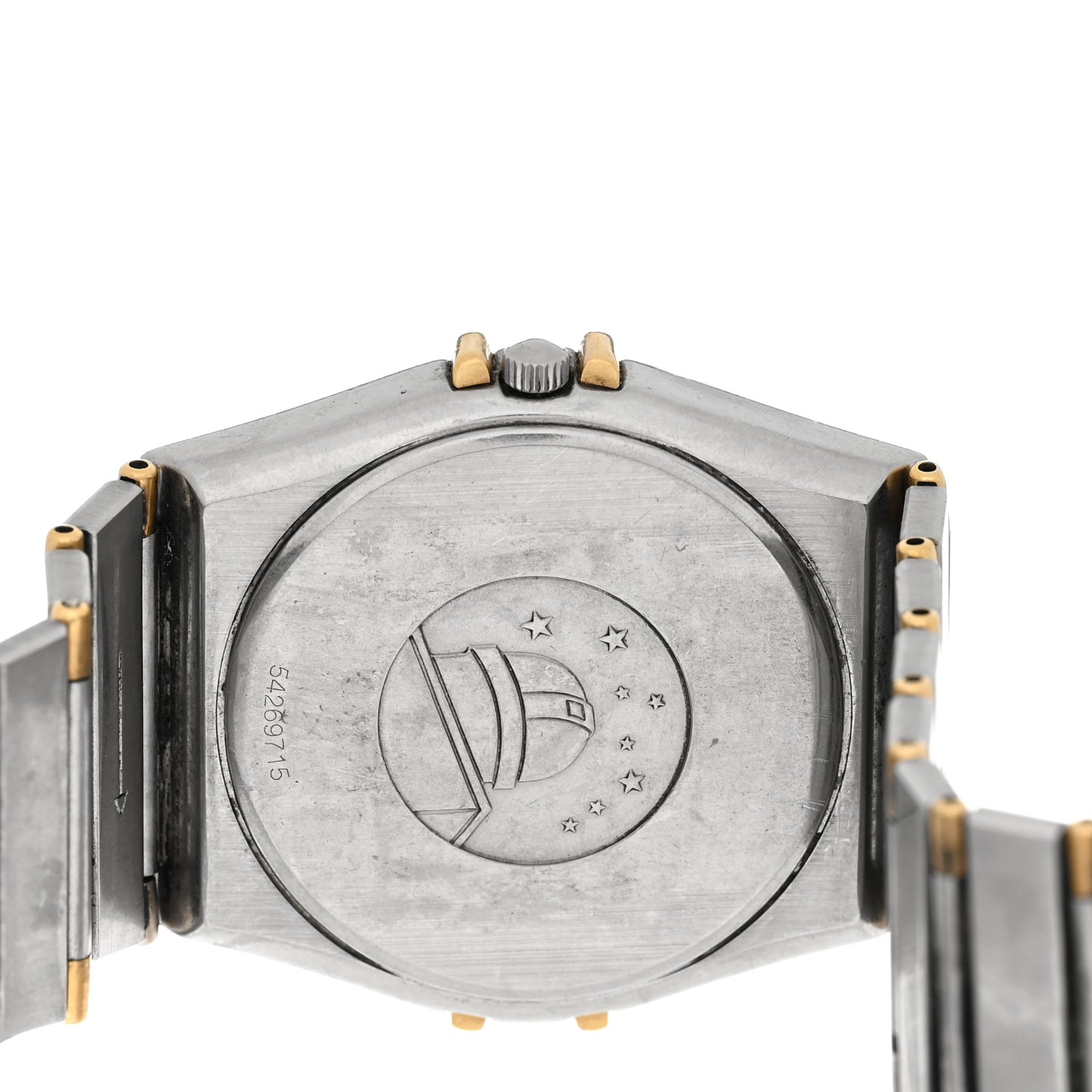 Stainless Steel 18K Yellow Gold 33mm Constellation Quartz Watch Champagne