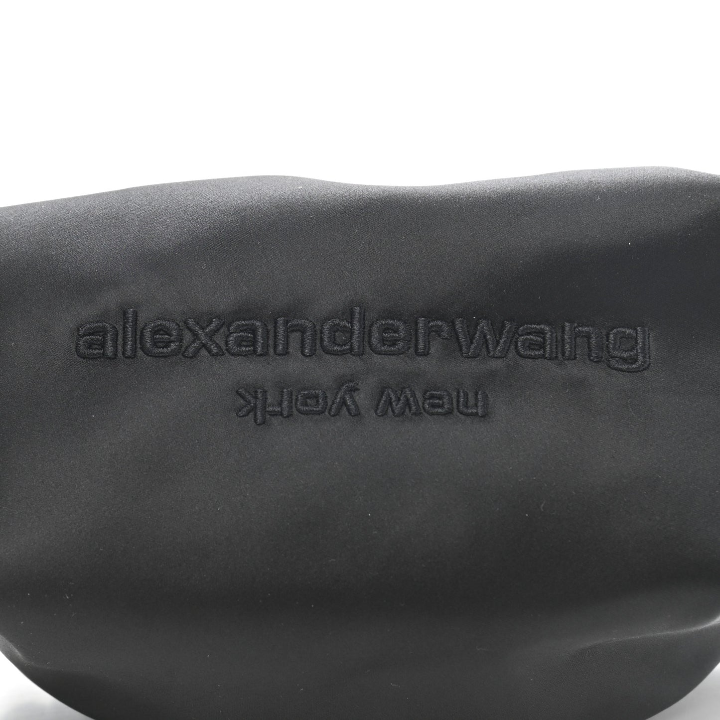 Satin Mini Scrunchie Bag Black