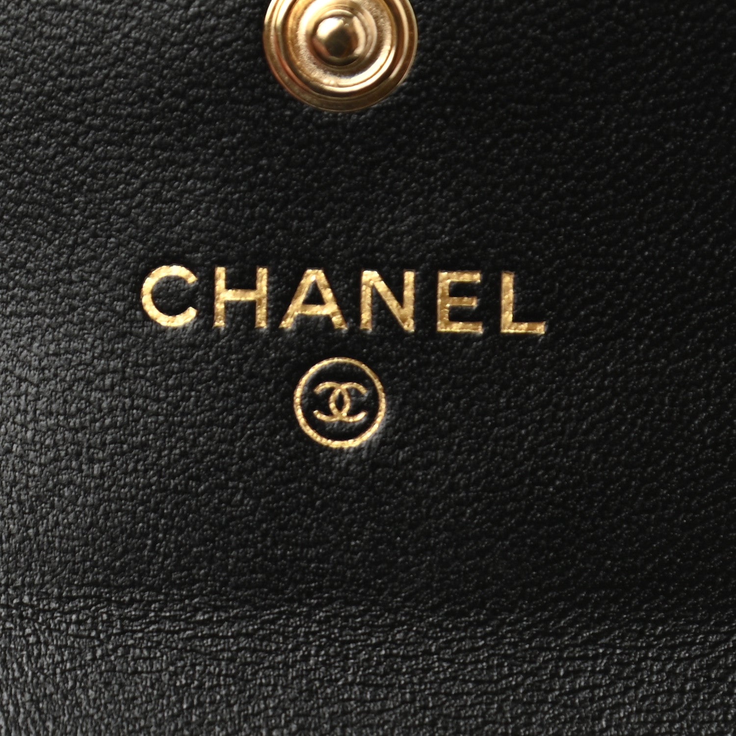 Chanel Lambskin Quilted Flap Card Holder Wallet Black 6 of 8