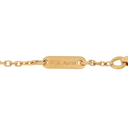 Van Cleef & Arpels 18K Yellow Gold Mother of Pearl Sweet Alhambra Butterfly Bracelet 3 of 3