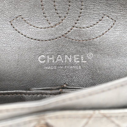 Chanel Metallic Aged Calfskin Quilted 2.55 Reissue 224 Flap Silver 6 of 10