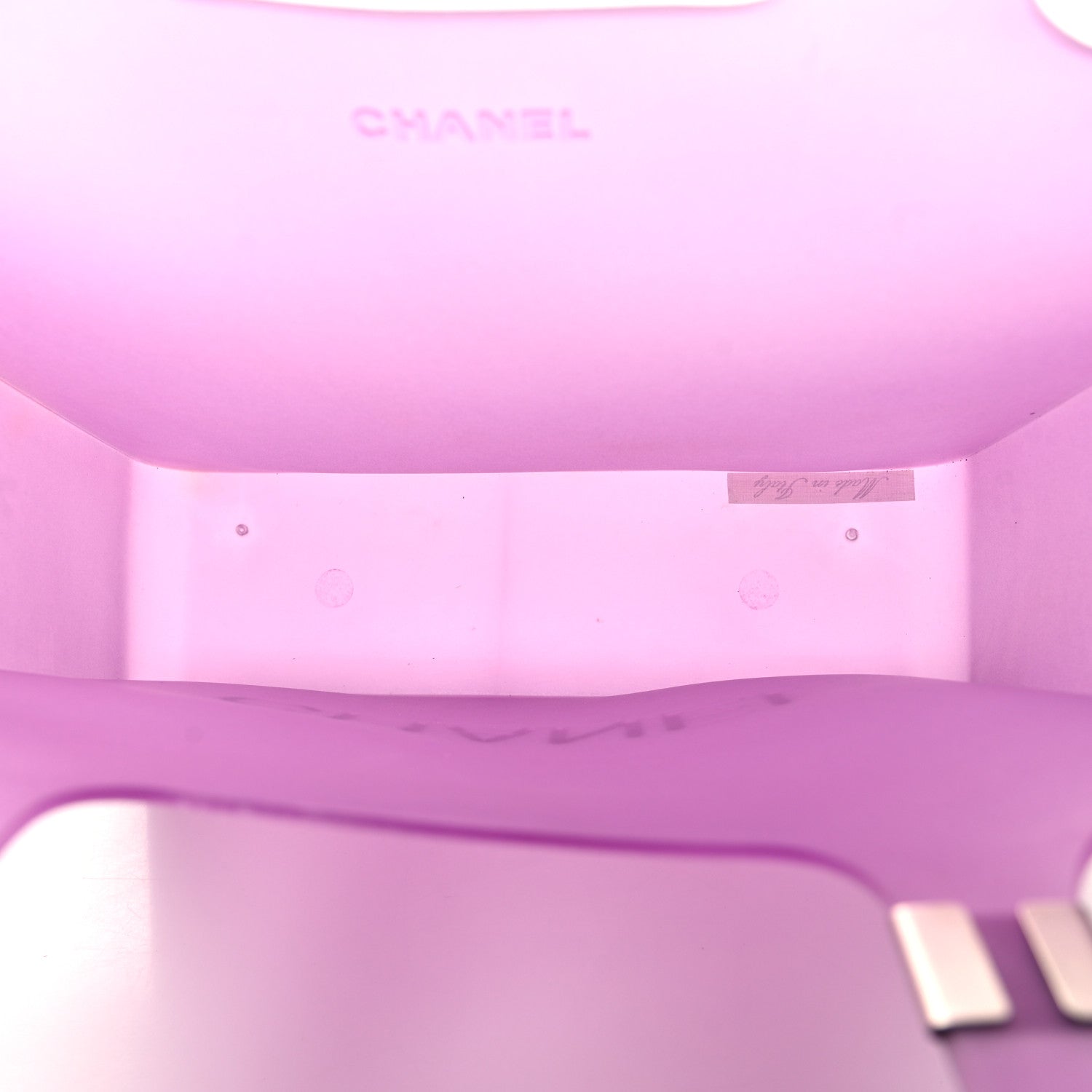 Chanel Jelly Rubber Tote Purple 5 of 11