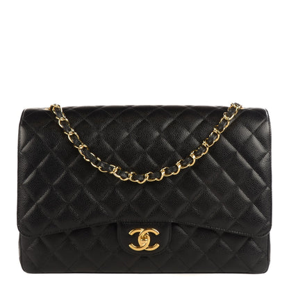 Chanel Caviar Quilted Maxi Double Flap Black 1 of 8