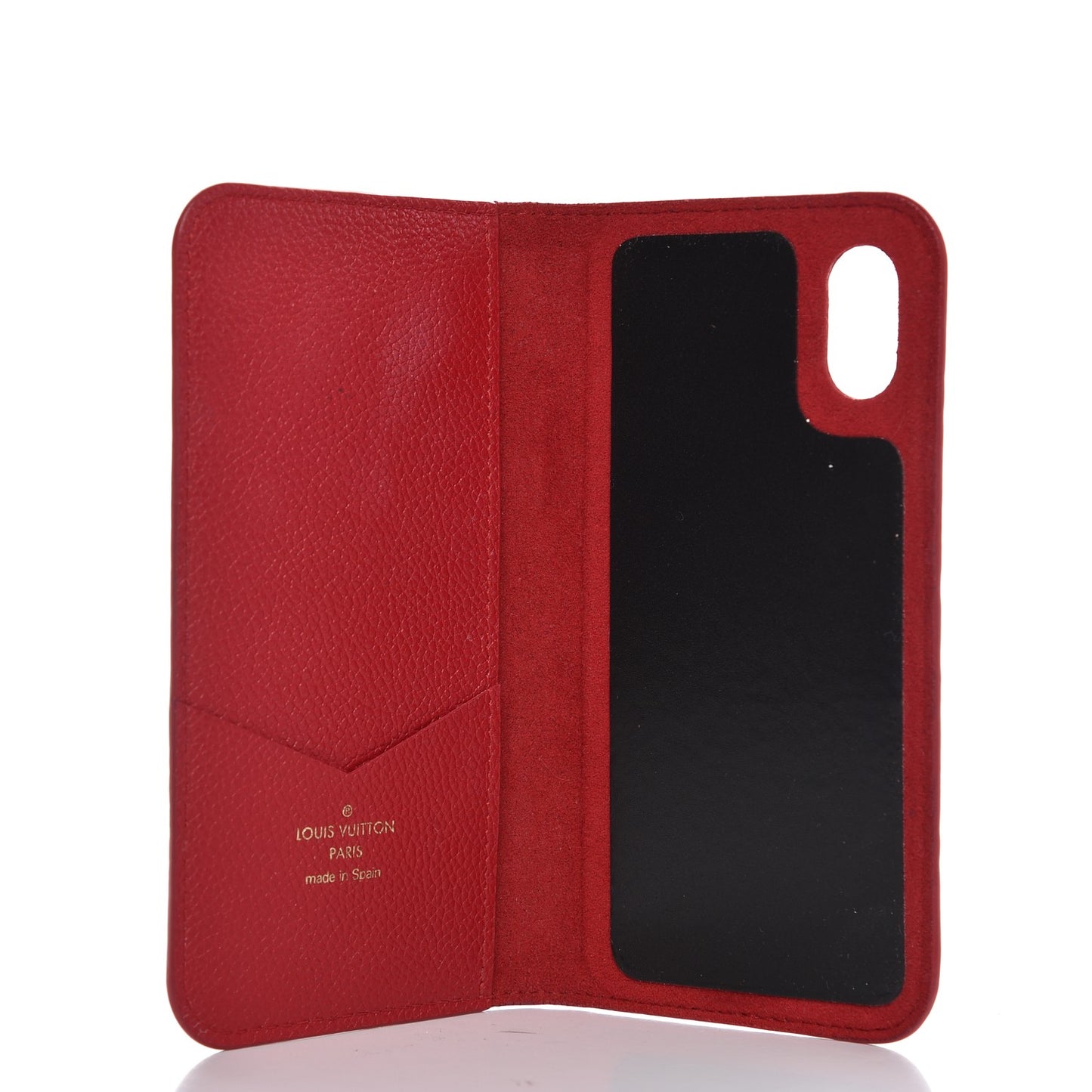Empreinte iPhone X Folio Scarlet