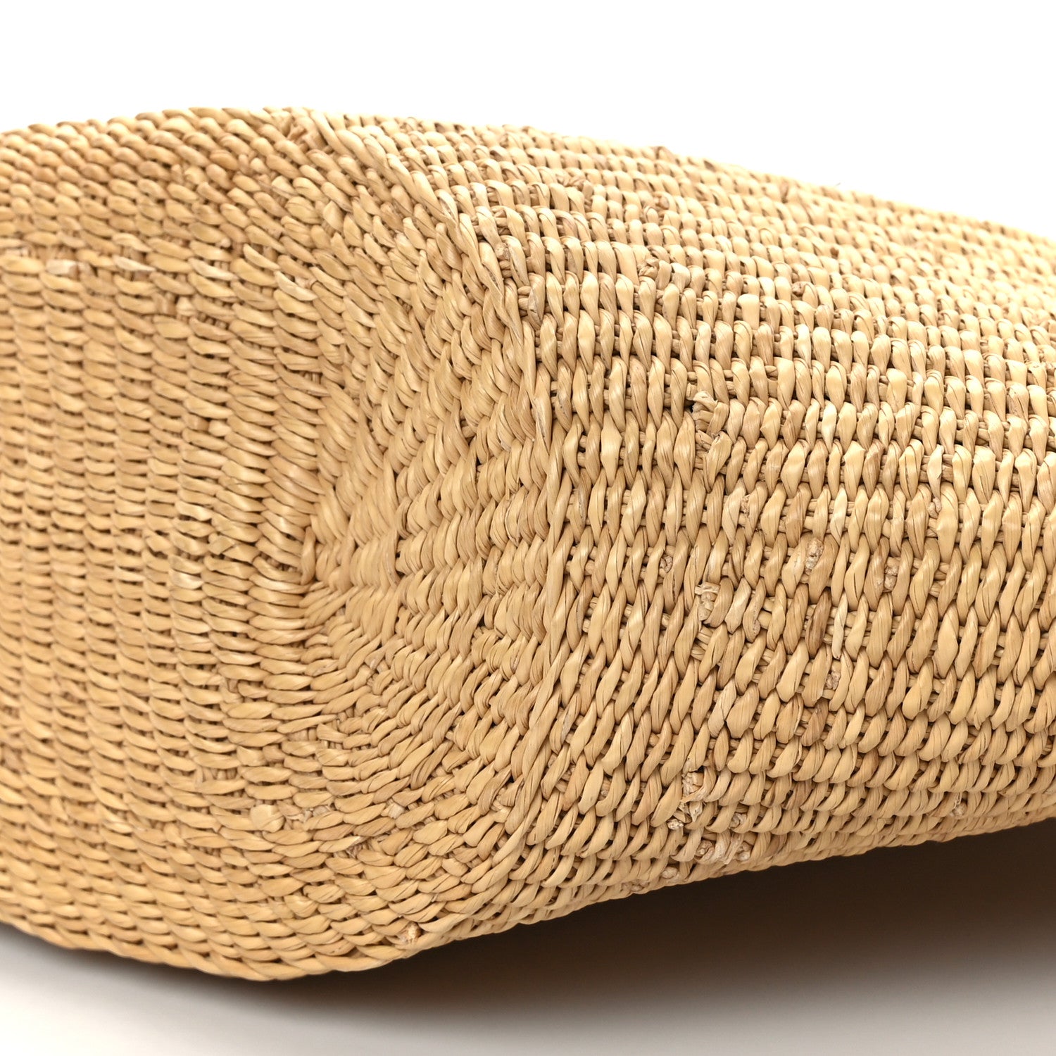 Loewe Calfskin Raffia Paulas Ibiza Small Basket Tote Bag Natural Tan 7 of 7