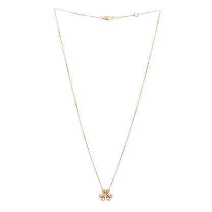 Van Cleef & Arpels 18K Yellow Gold Diamond Mini Frivole Pendant Pave Necklace 3 of 6