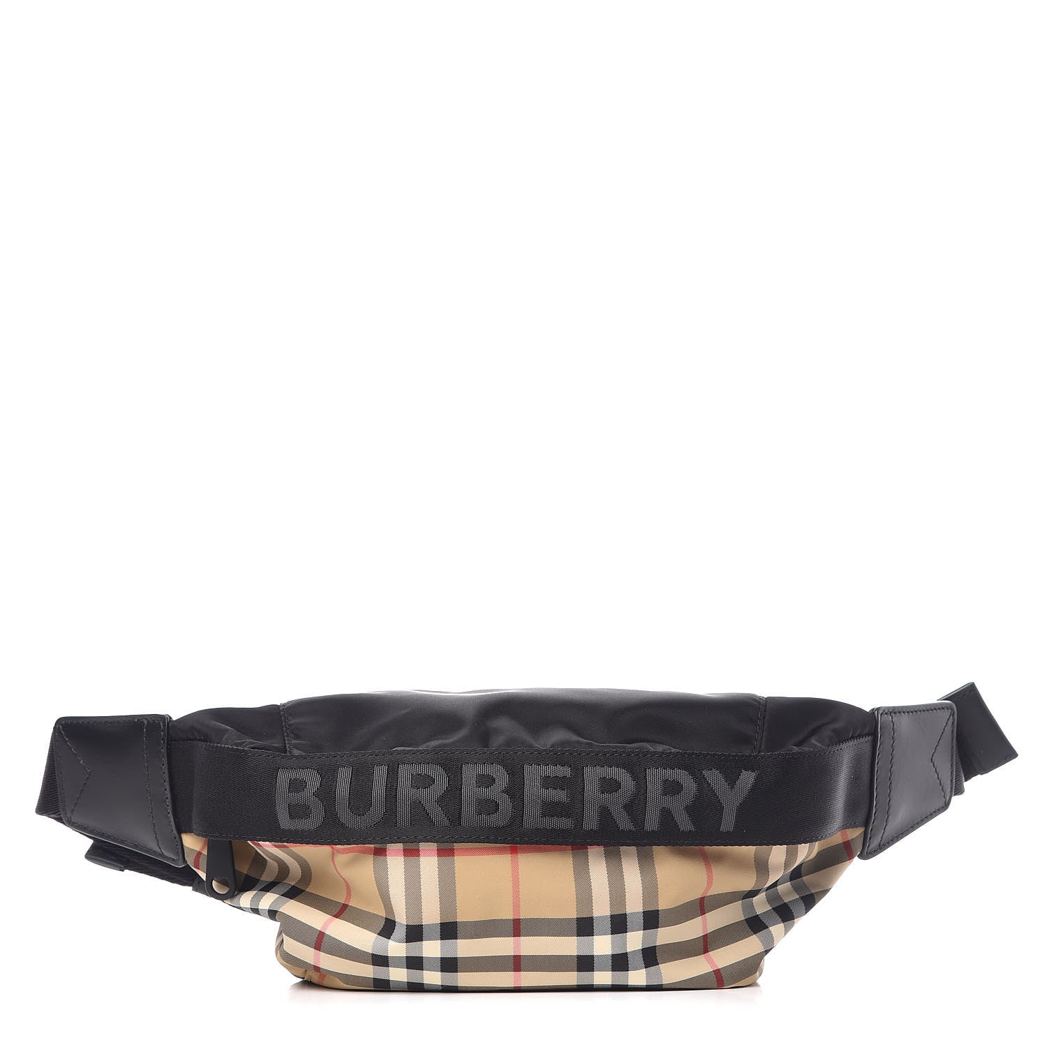 Burberry Nylon Vintage Check Sonny Bum Bag Archive Beige Black 1 of 8