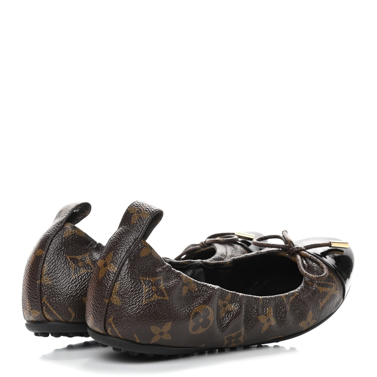 Louis Vuitton Monogram Flirty Ballerina Flats 36 Black 4 of 5