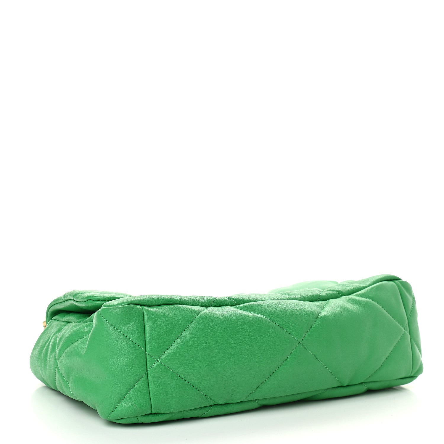 Chanel Lambskin Quilted Large Chanel 19 Flap Green 4 of 9