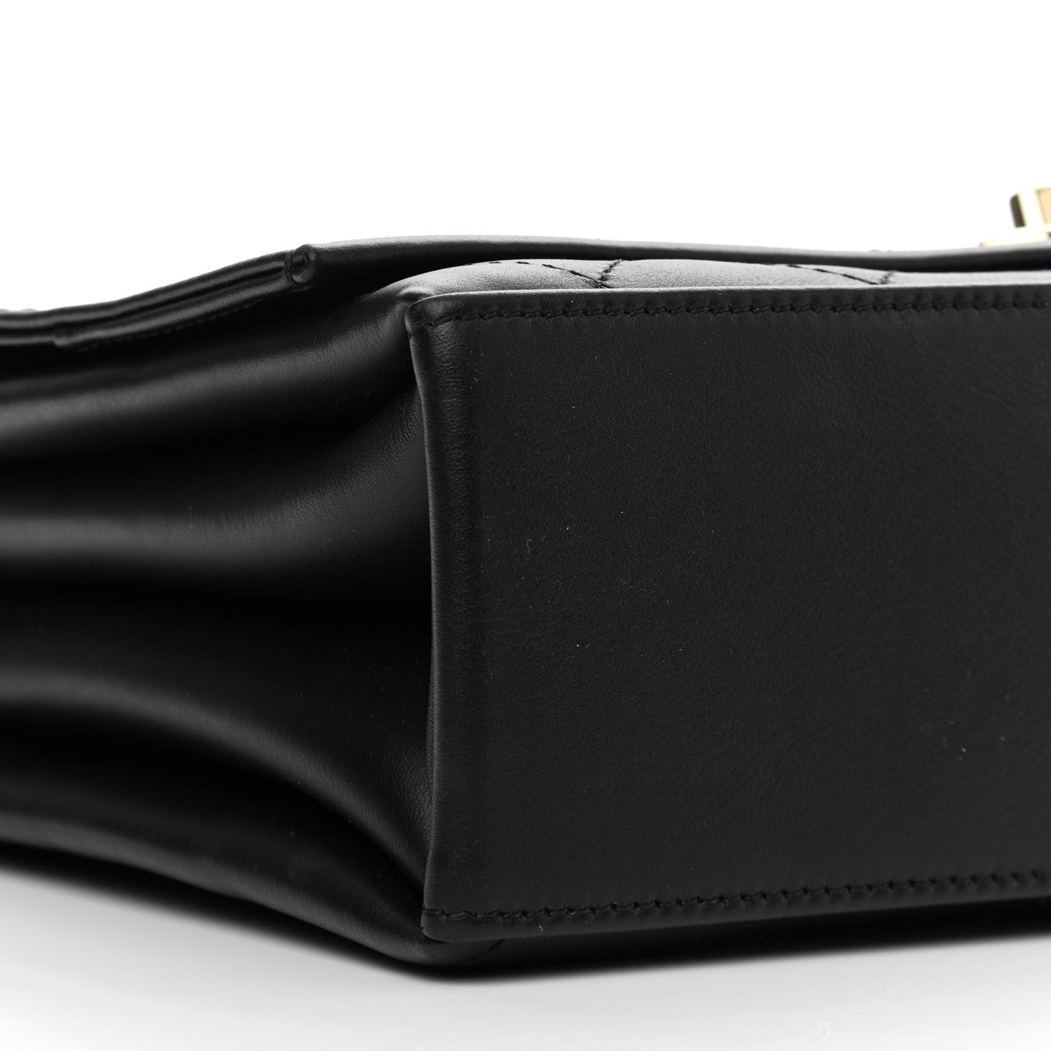 Chanel Calfskin Stitched Large Flap Black 9 of 10