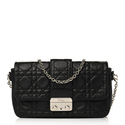 Christian Dior Lambskin Cannage New Lock Pouch Black 1 of 9