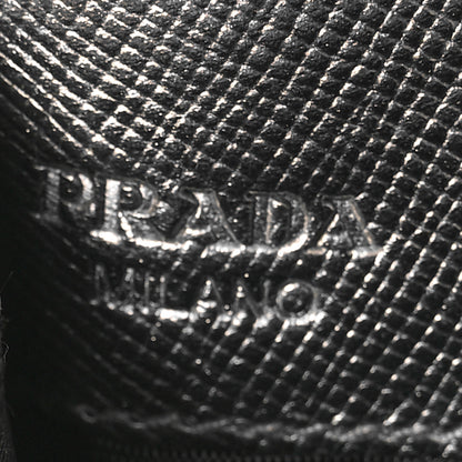 Prada Metallic Saffiano Metal Card Case Cromo 6 of 8