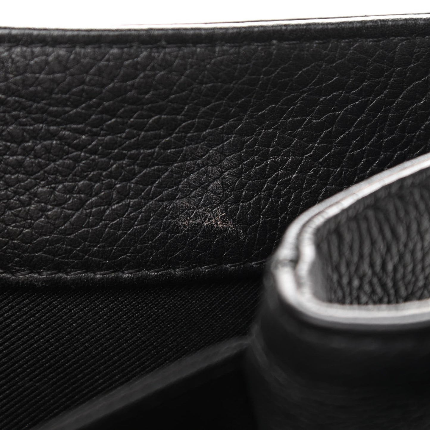 Soft Calfskin Lockme II Top Handle Black