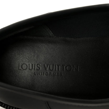 Louis Vuitton Calfskin Oversized Chain Academy Loafers 40 Black 7 of 9