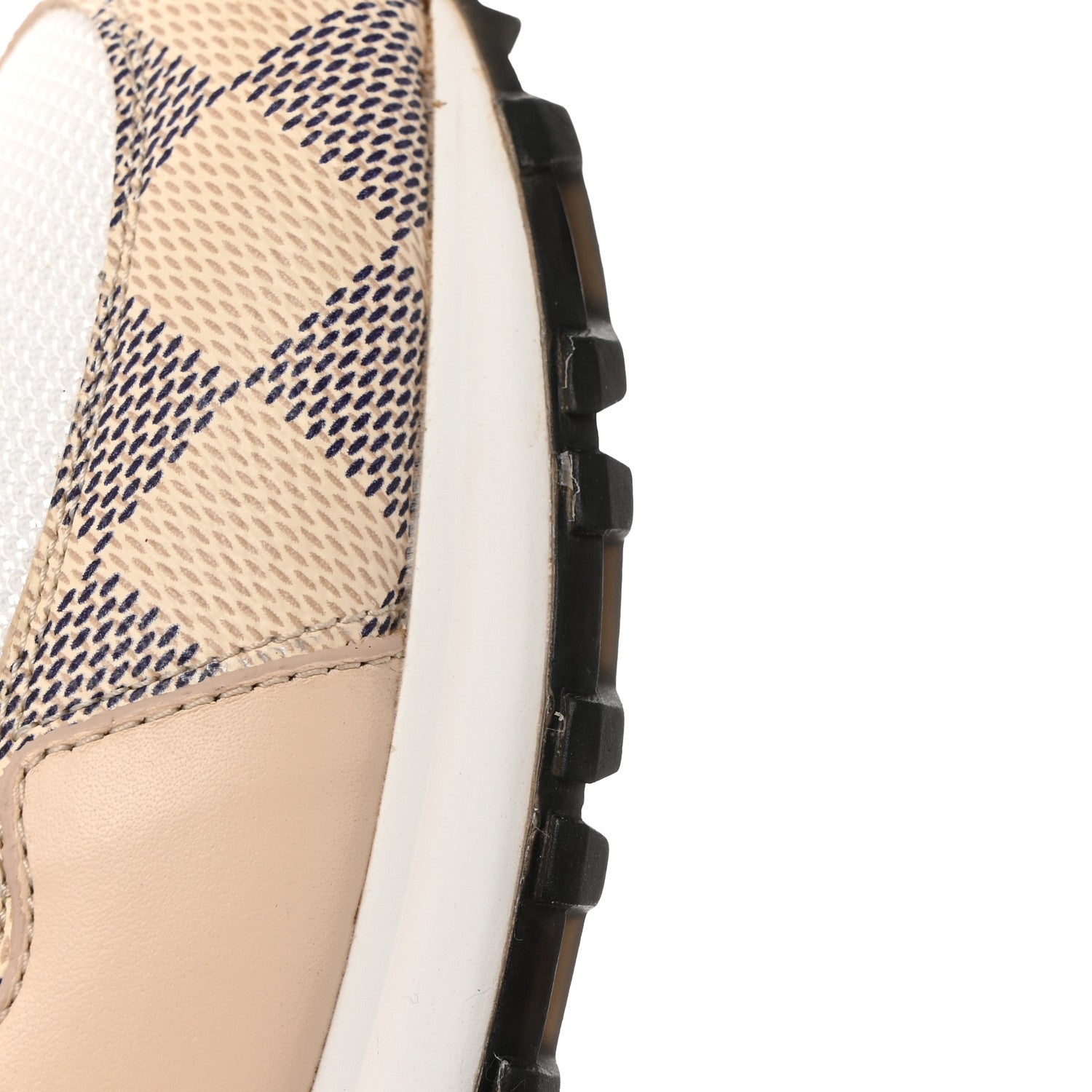 Louis Vuitton Calfskin Damier Azur Run Away Sneakers 38 White 14 of 14