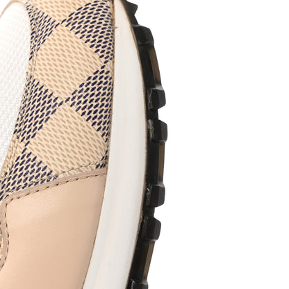 Louis Vuitton Calfskin Damier Azur Run Away Sneakers 38 White 14 of 14