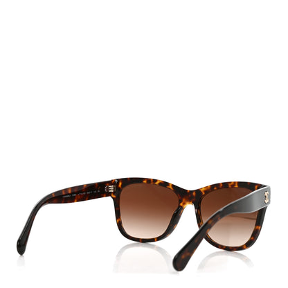 Chanel Acetate Runway Square Sunglasses 5380 Dark Tortoise 4 of 7