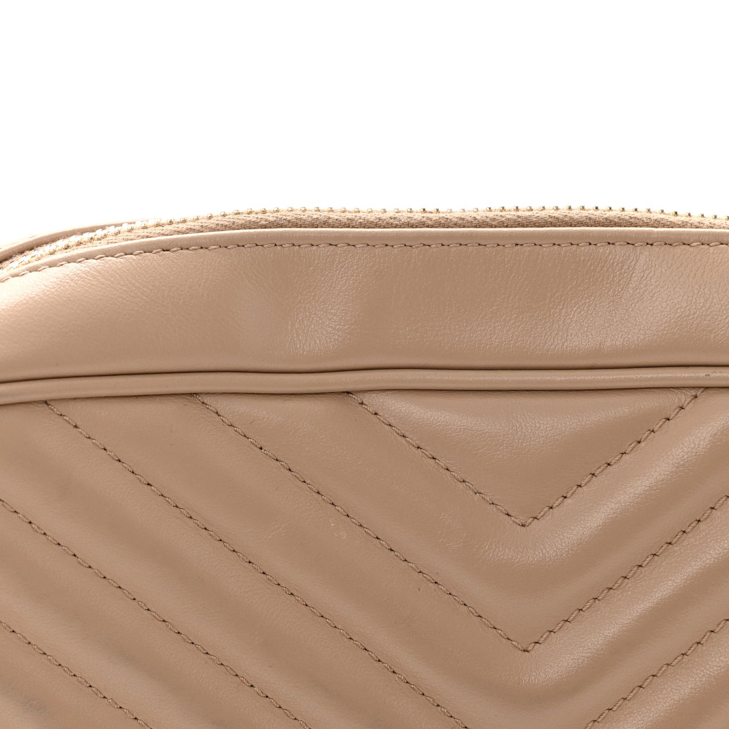 Calfskin Matelasse Monogram Lou Camera Bag Dark Beige