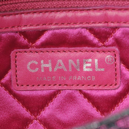Chanel Iridescent Glitter Fabric Jumbo Single Flap Multicolor 6 of 9
