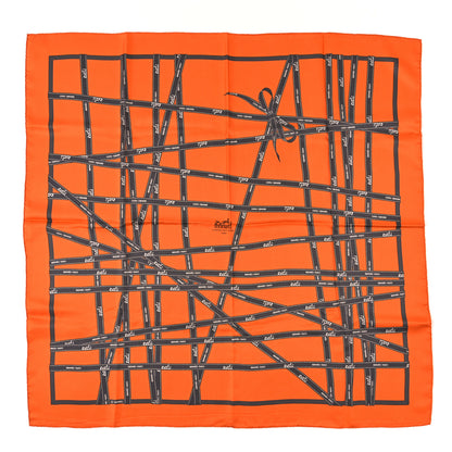 Hermes Silk Bolduc Scarf 90 Orange 1 of 3