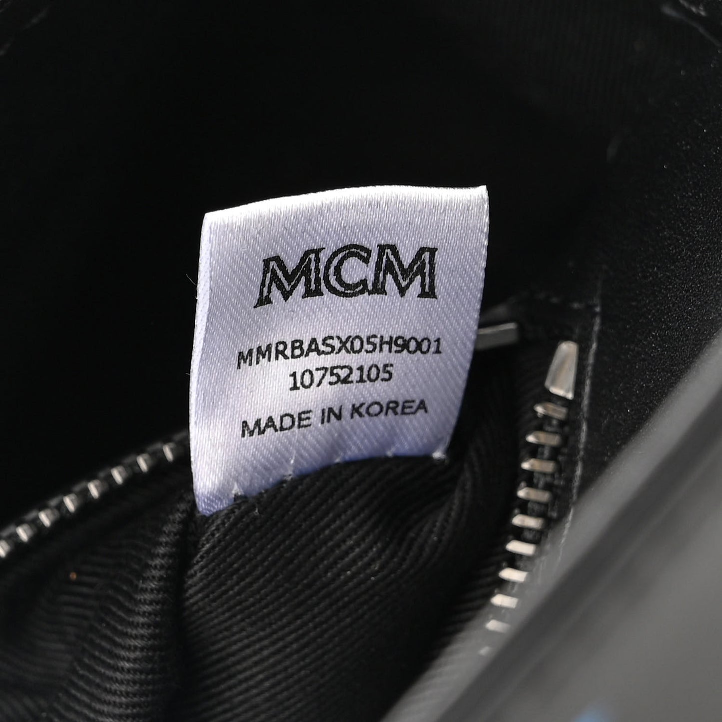 Calfskin Color Splash Logo Crossbody Small Black Blue