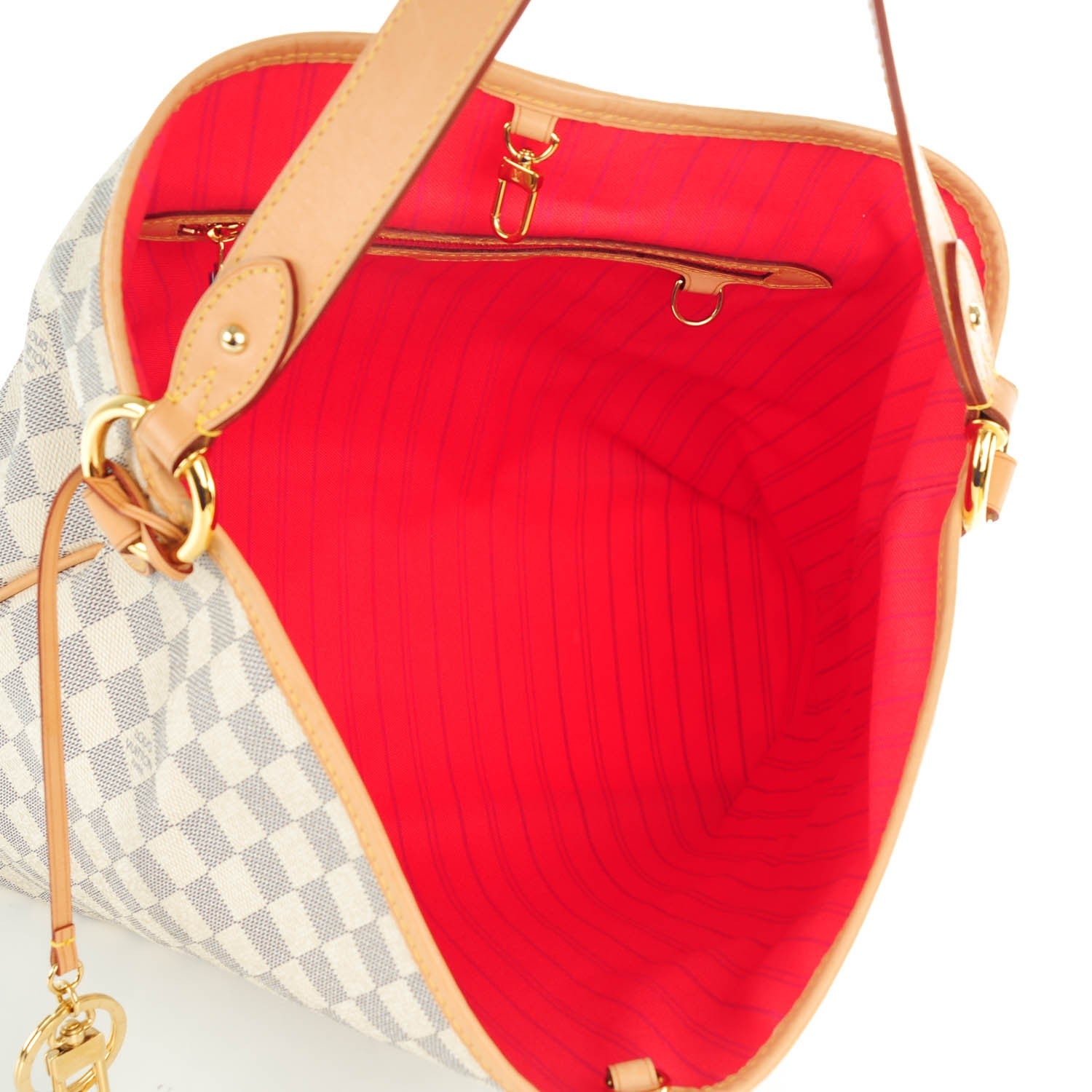 Louis Vuitton Damier Azur Delightful MM Pink 5 of 8