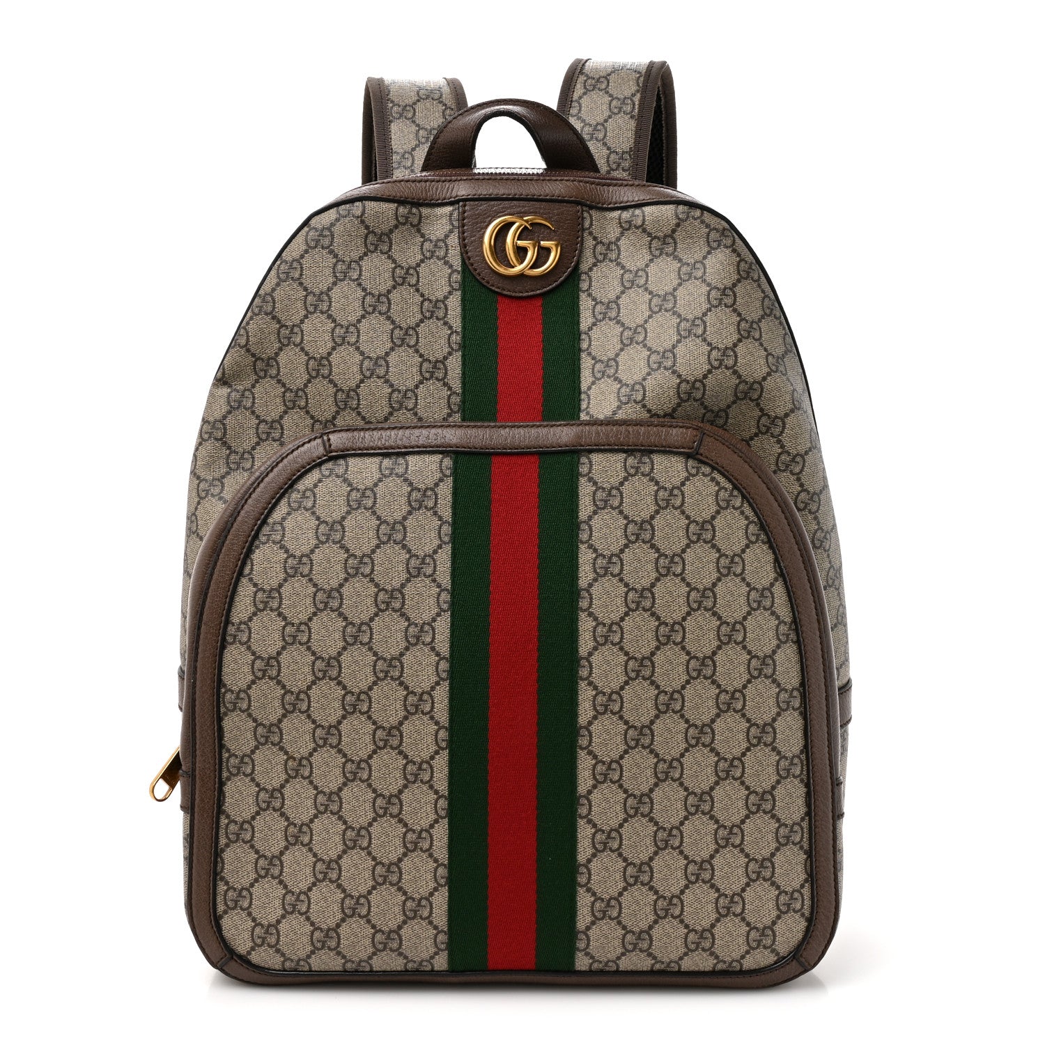 Gucci GG Supreme Monogram Medium Ophidia Day Backpack Brown 1 of 15