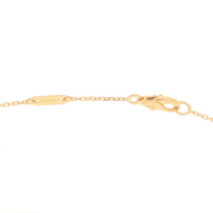 Van Cleef & Arpels 18K Rose Gold Carnelian Sweet Alhambra Pendant Necklace 4 of 6