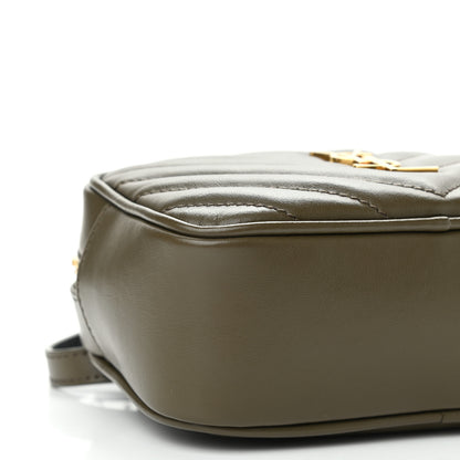 Saint Laurent Calfskin Matelasse Monogram Lou Belt Bag Seaweed 9 of 10
