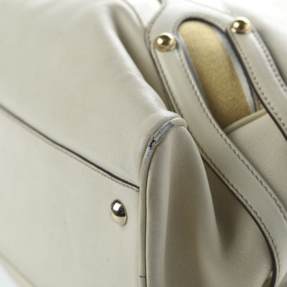 Gucci Calfskin Signature XL Bowler Ivory 13 of 16