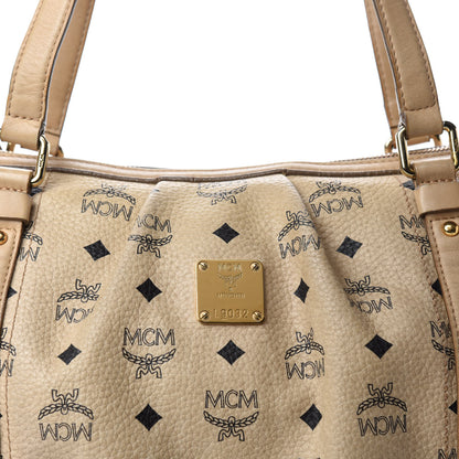 MCM Visetos Medium Essentials Shopper Tote Beige 16 of 16