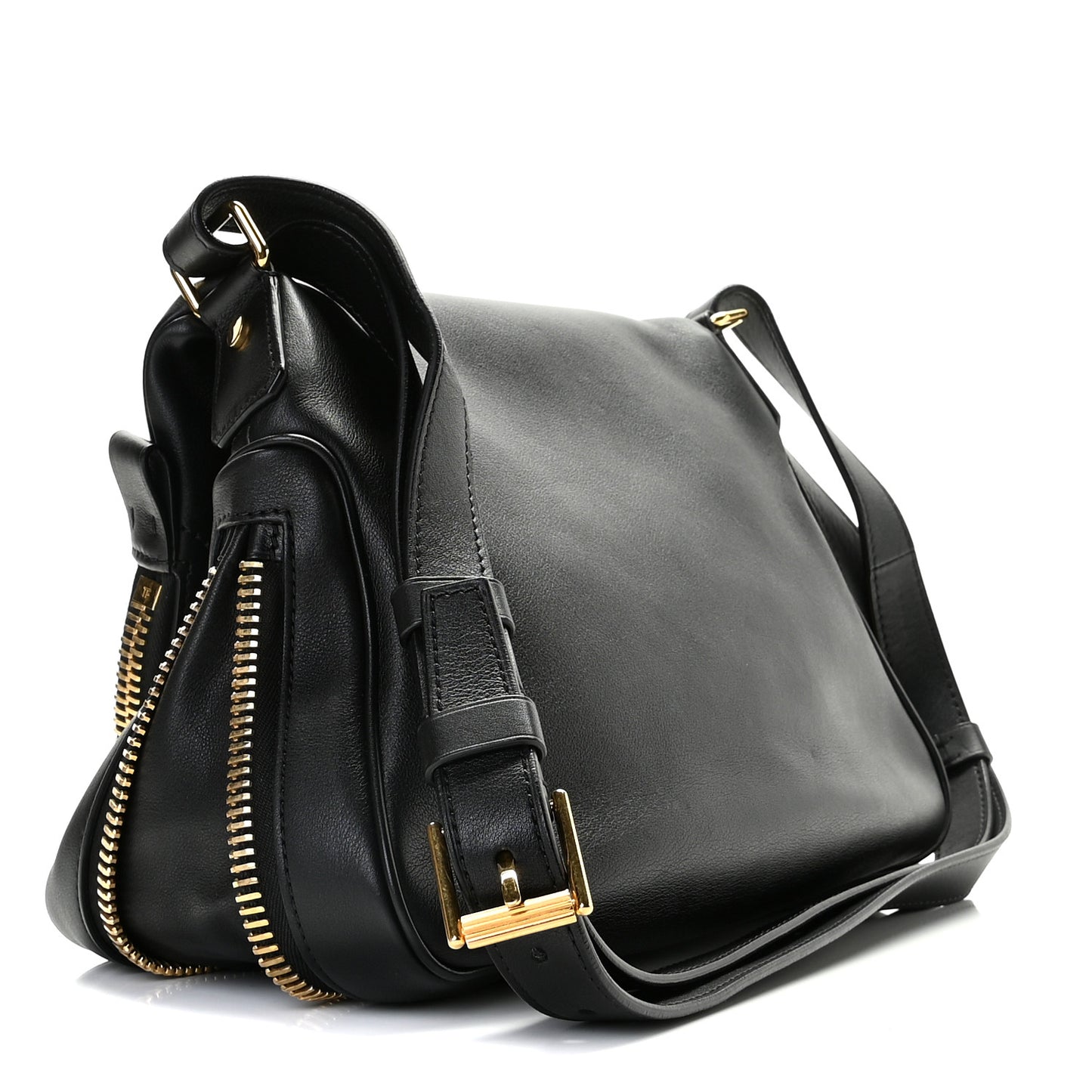 Calfskin Medium Jennifer Crossbody Bag Black