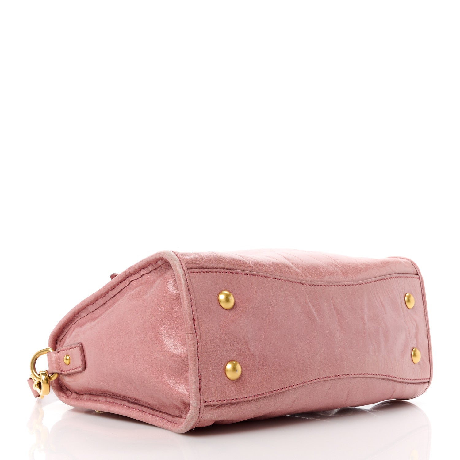 Miu Miu Vitello Shine Zip Tote Loto 4 of 10