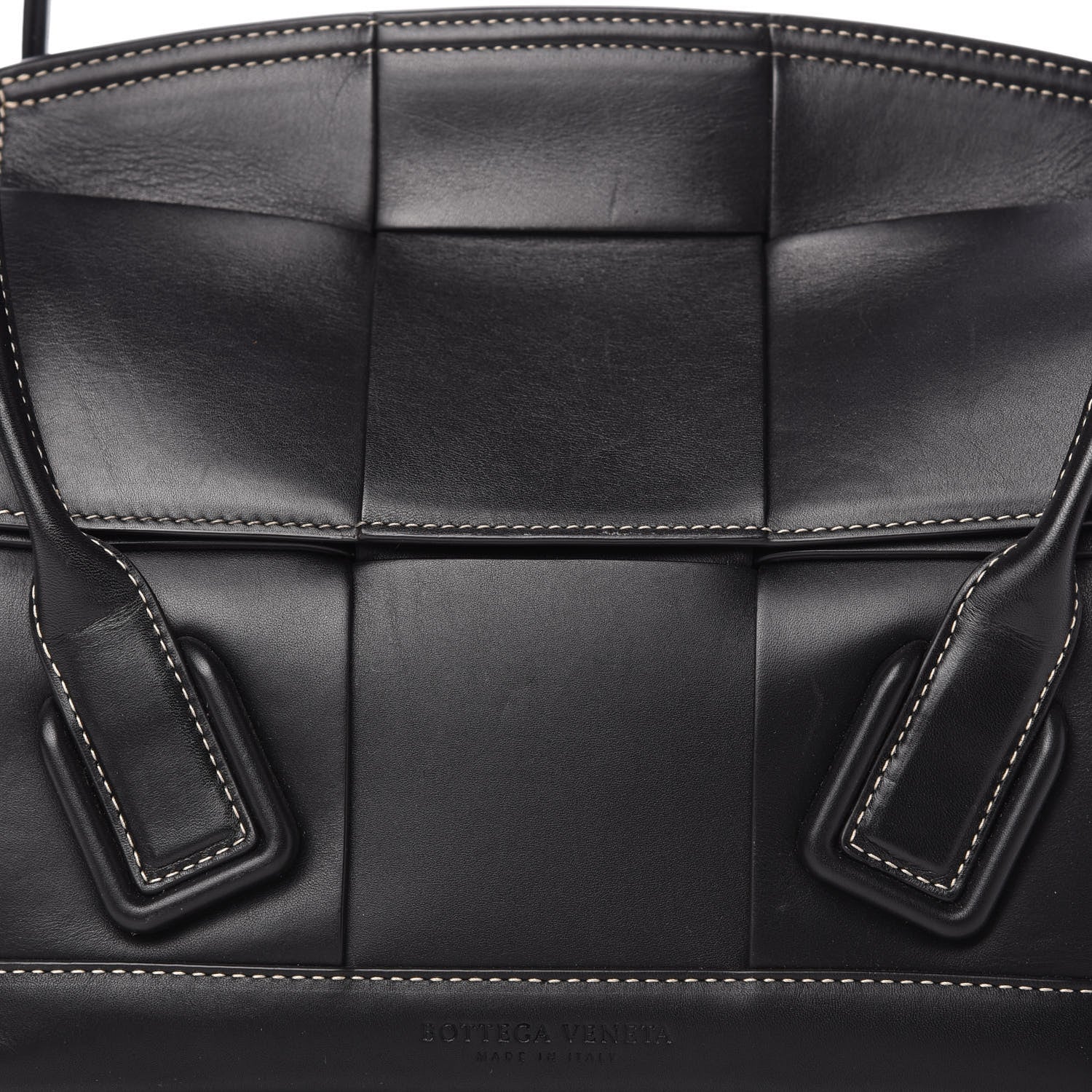 Bottega Veneta French Calfskin Maxi Intrecciato Small Arco Black 10 of 10