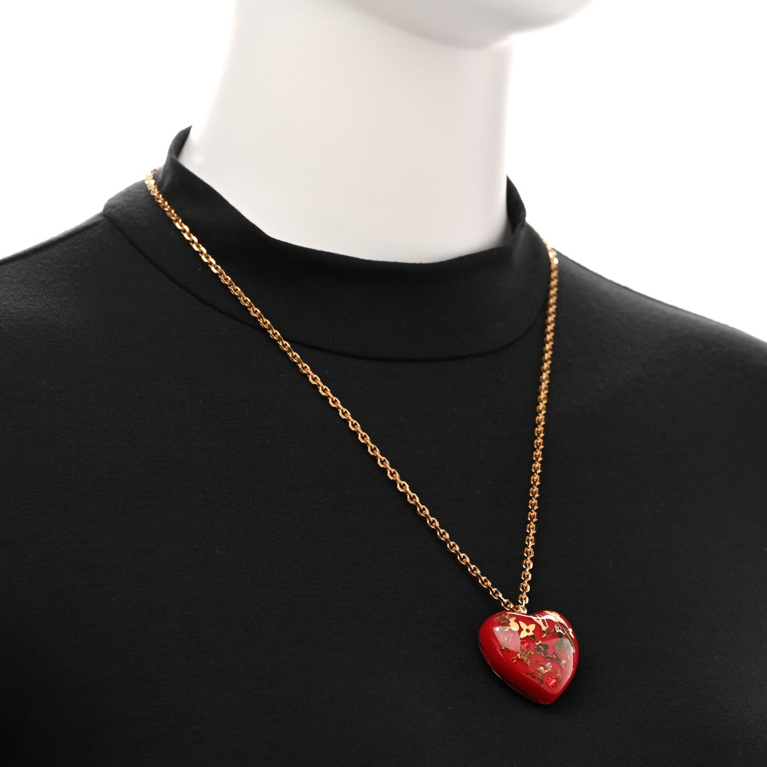 Louis Vuitton Inclusion Heart Necklace Pomme D'Amour 2 of 6