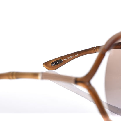 Tom Ford Bamboo Simone Crossover Sunglasses TF74 Brown 6 of 7
